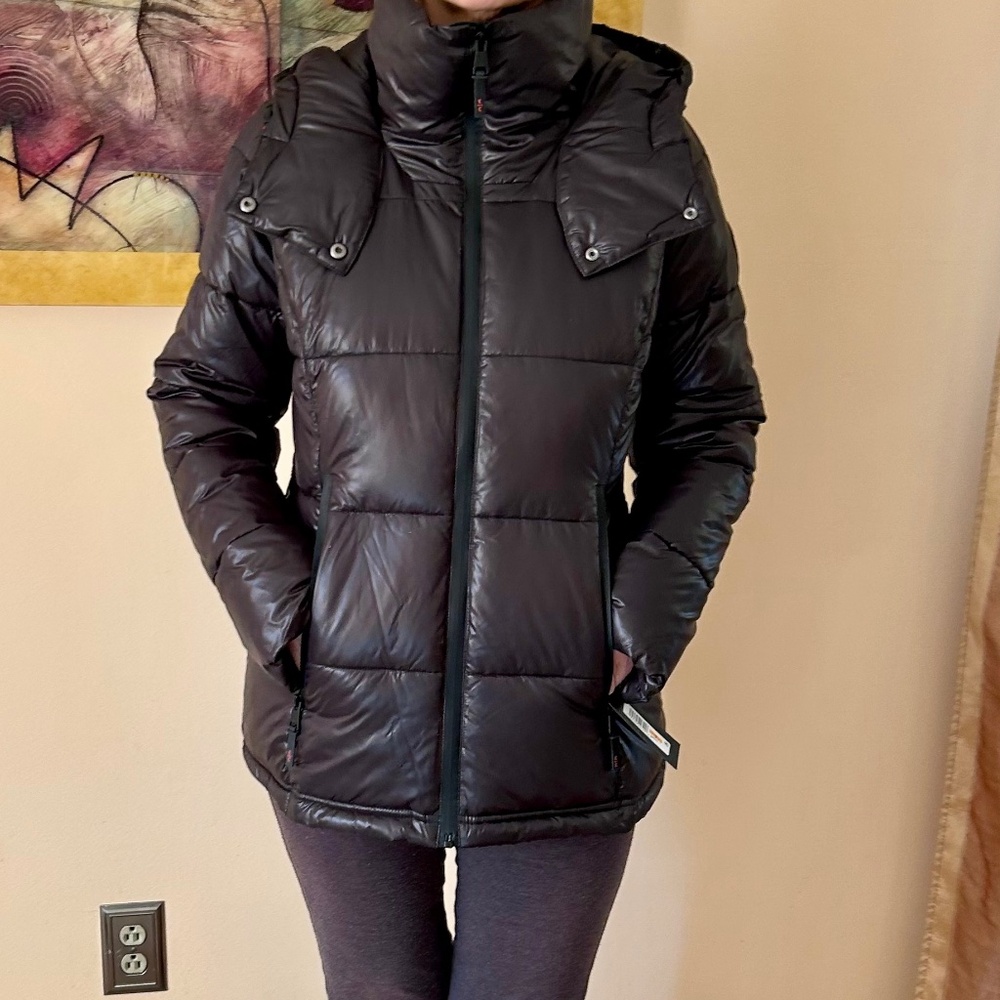 NWT Kenneth Cole cire puffer S